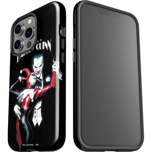 DC Comics The Joker Batman: Harley Quinn Cover #1 Art by Alex Ross. Piece Also known as Tango with Evil iPhone 15 Pro Impact Case